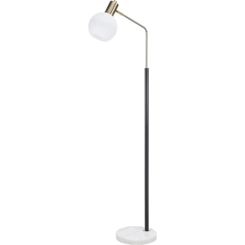 Adjustable Height Floor Lamp for Versatile Lighting NeedsAdjustable Height Floor Lamp for Versatile Lighting NeedsAspen Crative One-Light Metal Floor Lamp, Modern Design in Matte Black w/Antique Brass,58.25"H - Matte Black w/Antique Brass Adjustable Height Floor Lamp for Versatile Lighting NeedsAdjustable Height Floor Lamp for Versatile Lighting NeedsAspen Crative One-Light Metal Floor Lamp, Modern Design in Matte Black w/Antique Brass,58.25"H - Matte Black w/Antique Brass