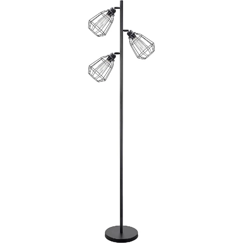 Wood Floor Lamp with Natural Grain for a Warm and Organic FeelWood Floor Lamp with Natural Grain for a Warm and Organic FeelAspen Crative Three-Light Metal Floor Lamp, Industrial Design in Matte Black,70.25"H - Matte Black Wood Floor Lamp with Natural Grain for a Warm and Organic FeelWood Floor Lamp with Natural Grain for a Warm and Organic FeelAspen Crative Three-Light Metal Floor Lamp, Industrial Design in Matte Black,70.25"H - Matte Black