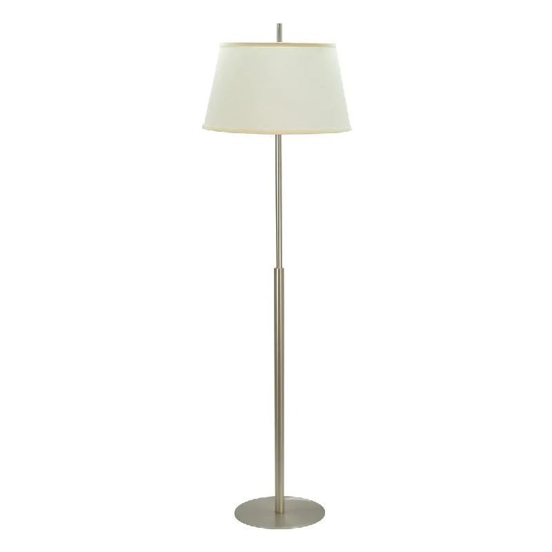 Way Switch Floor Lamp for Multiple Light Intensity Levels Way Switch Floor Lamp for Multiple Light Intensity LevelsAspen Creative One-Light Metal Floor Lamp, Transitional Design in Matte Brushed Nickel, 62" High - MATTE BRUSHED NICKEL Way Switch Floor Lamp for Multiple Light Intensity Levels Way Switch Floor Lamp for Multiple Light Intensity LevelsAspen Creative One-Light Metal Floor Lamp, Transitional Design in Matte Brushed Nickel, 62" High - MATTE BRUSHED NICKEL