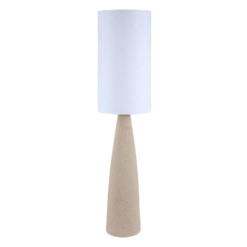 Victorian Style Floor Lamp for Traditional and Elegant InteriorsVictorian Style Floor Lamp for Traditional and Elegant InteriorsAspen Creative Sandy Grey Ceramic Floor Lamp w/White Linen Shade, Size:11-7/8" Dia. x 51-1/2"H, E26 Socket, Bulb Not Included