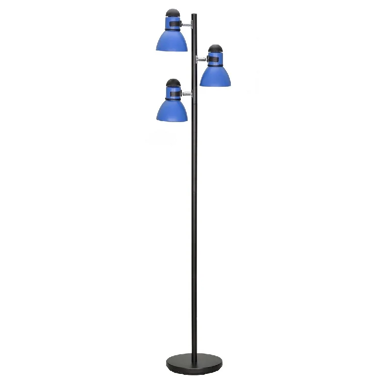 Way Switch Floor Lamp for Multiple Light Intensity Levels Way Switch Floor Lamp for Multiple Light Intensity LevelsAspen Creative Three-Light Adjustable Tree Floor Lamp, Modern Design in Black & Blue, 64" High Way Switch Floor Lamp for Multiple Light Intensity Levels Way Switch Floor Lamp for Multiple Light Intensity LevelsAspen Creative Three-Light Adjustable Tree Floor Lamp, Modern Design in Black & Blue, 64" High