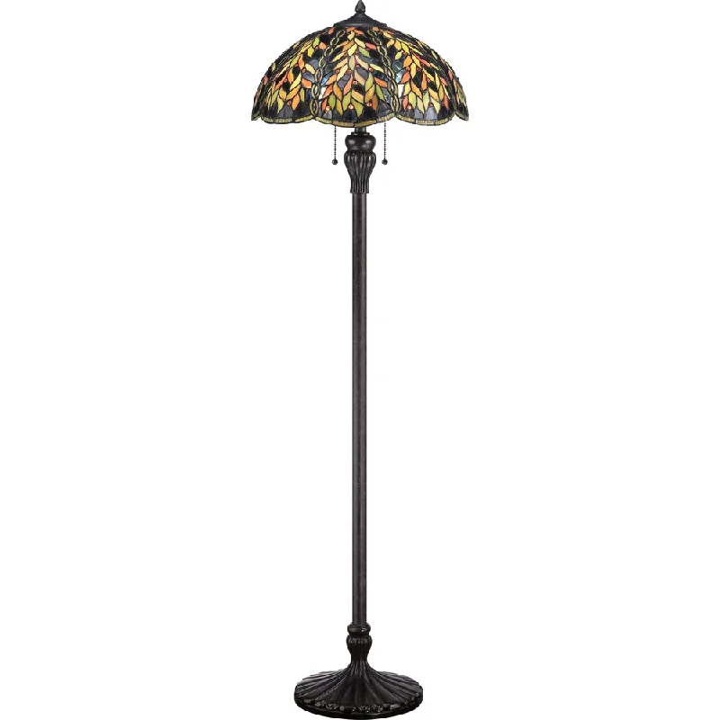 Bohemian Inspired Floor Lamp for Eclectic Home DecorBohemian Inspired Floor Lamp for Eclectic Home DecorBelle 2-light Imperial Bronze Floor and Art Glass Lamp