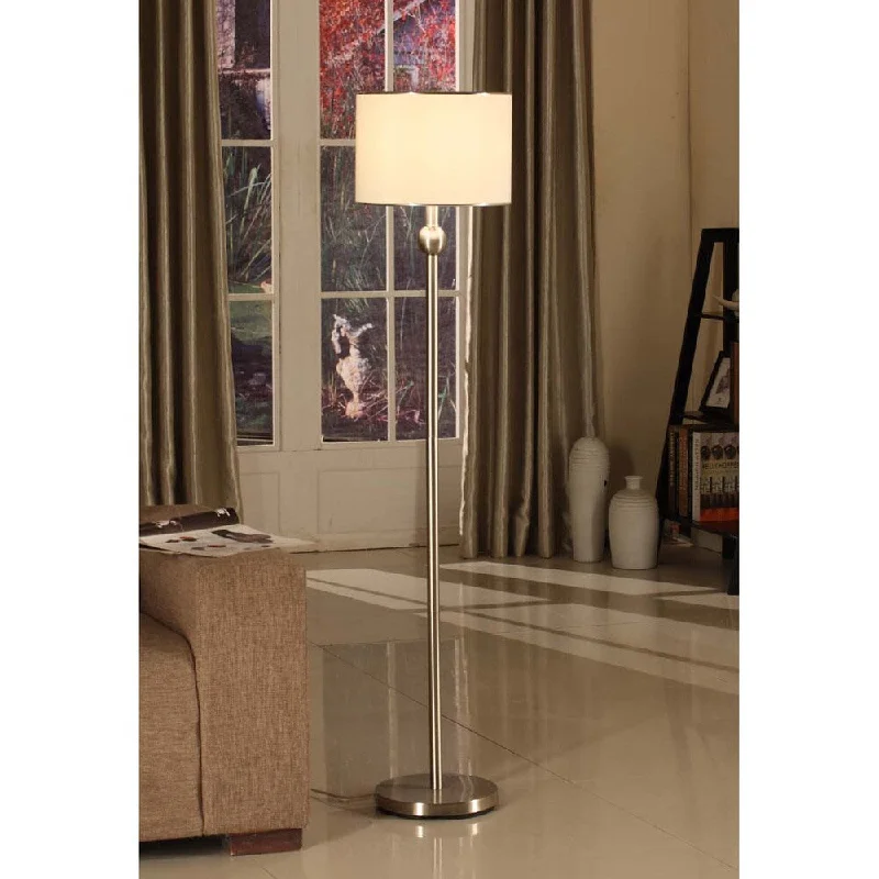 Industrial Style Floor Lamp with Exposed Bulbs for Loft ApartmentsIndustrial Style Floor Lamp with Exposed Bulbs for Loft ApartmentsBrushed Nickel 1-light Modern Floor Lamp
