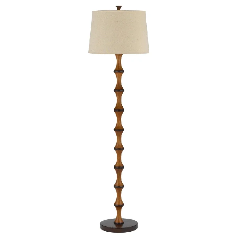 Dimmable Floor Lamp for Adjustable Lighting AmbianceDimmable Floor Lamp for Adjustable Lighting AmbianceCal Lighting Beige Shade Faux Bamboo Lamp