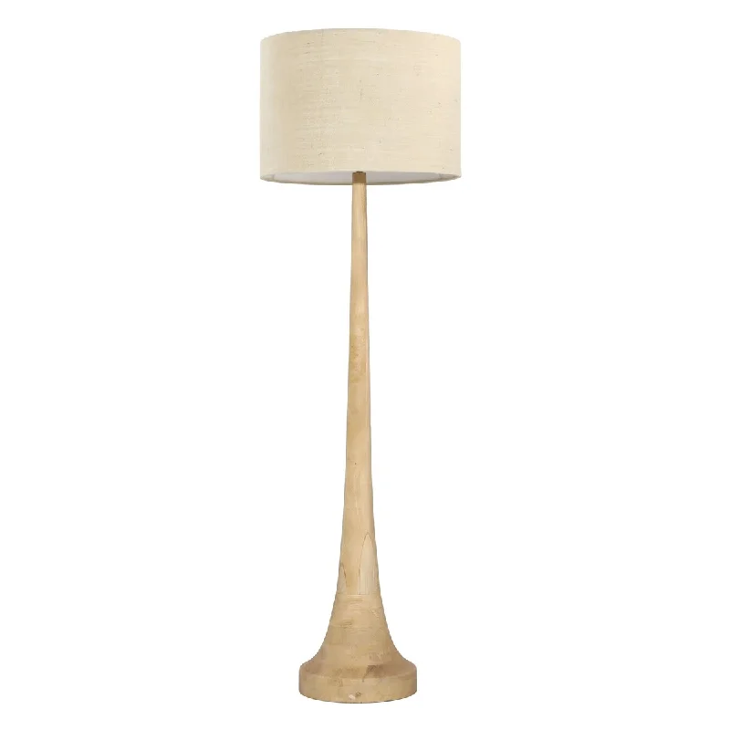 Glass Floor Lamp with Frosted Shades for Soft Diffused LightGlass Floor Lamp with Frosted Shades for Soft Diffused LightCaldwell 65" Tall Floor Lamp, Natural Brown