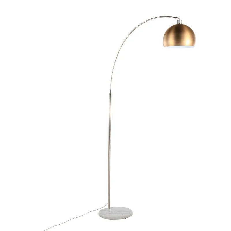 White Marble/Nickel Metal