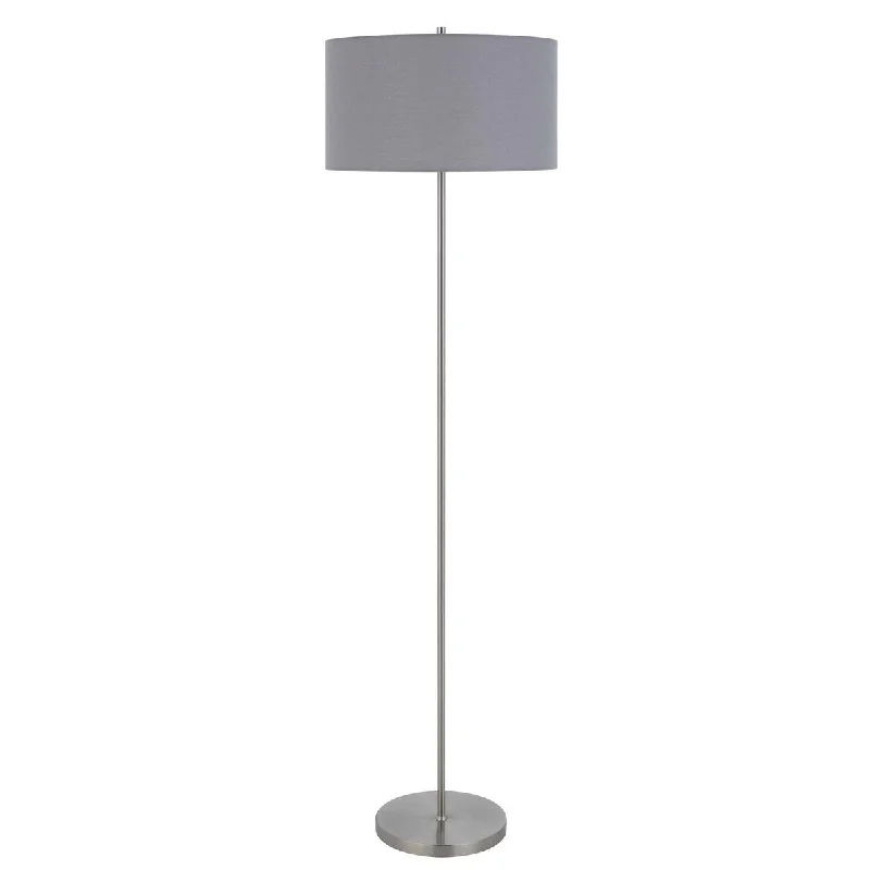 USB Charging Port Floor Lamp for Convenient Device ChargingUSB Charging Port Floor Lamp for Convenient Device ChargingCromwell 58.75" Height Brushed Steel Metal Floor Lamp - One Size