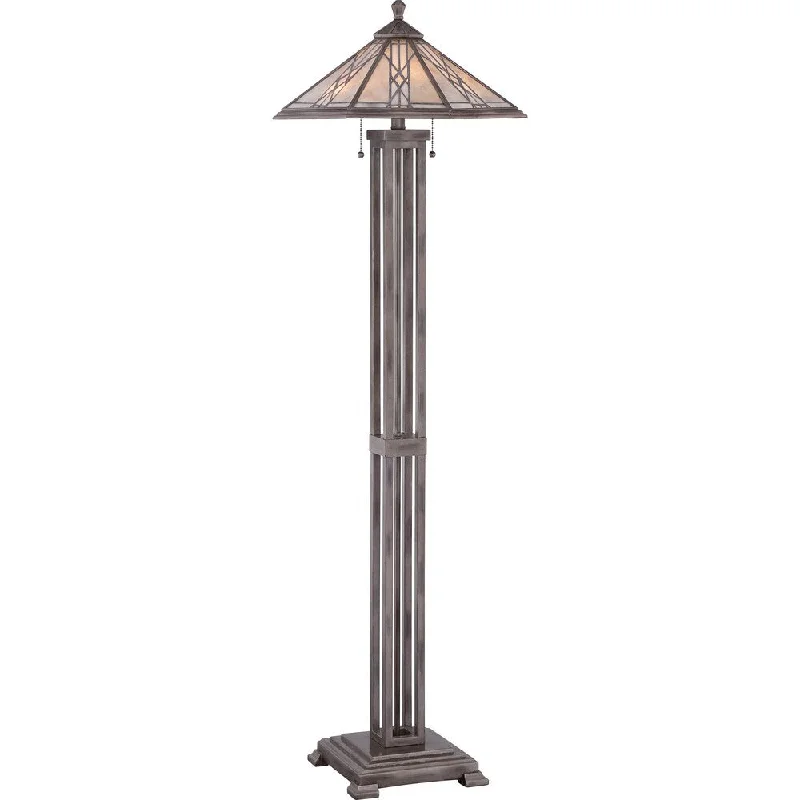 Industrial Style Floor Lamp with Exposed Bulbs for Loft ApartmentsIndustrial Style Floor Lamp with Exposed Bulbs for Loft ApartmentsCyrus Anniversary Silver Floor Lamp