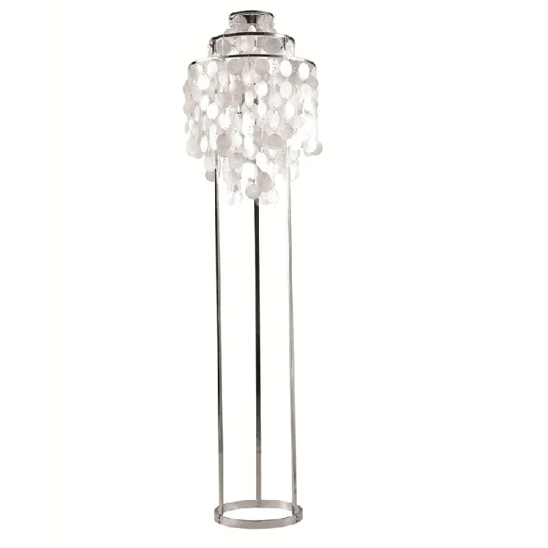 Metal Floor Lamp with a Matte Black Finish for a Sleek LookMetal Floor Lamp with a Matte Black Finish for a Sleek LookFine Mod Imports Mother of Pearl Floor Lamp with Metal Frame