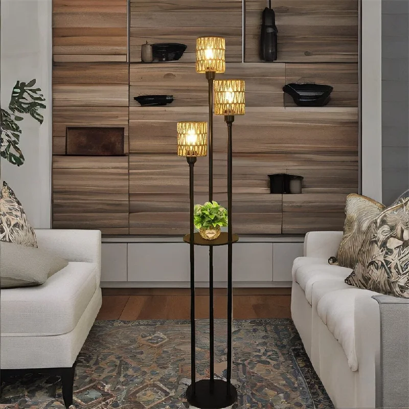Fabric Floor Lamp with a Linen Shade for a Relaxed AestheticFabric Floor Lamp with a Linen Shade for a Relaxed AestheticFloor Lamp with Shelves-Brown Fabric Floor Lamp with a Linen Shade for a Relaxed AestheticFabric Floor Lamp with a Linen Shade for a Relaxed AestheticFloor Lamp with Shelves-Brown