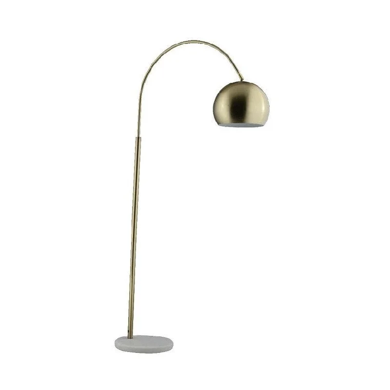  Way Switch Floor Lamp for Multiple Light Intensity Levels Way Switch Floor Lamp for Multiple Light Intensity LevelsFlos Arco Floor Round (Brush Gold Finish) - H57"x W28"x D9.8"