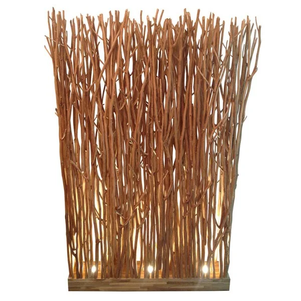 Industrial Style Floor Lamp with Exposed Bulbs for Loft ApartmentsIndustrial Style Floor Lamp with Exposed Bulbs for Loft ApartmentsForest Brush Screen Lamp - Natural