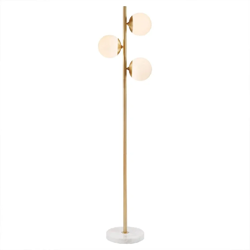 USB Charging Port Floor Lamp for Convenient Device ChargingUSB Charging Port Floor Lamp for Convenient Device ChargingGracie Mills Lindy 3-Globe Light Floor Lamp with Marble Base - 15.25"W x 10"D x 62"H