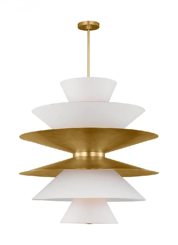 Tropical - Themed Ceiling Lights with Palm - Leaf Shapes and Rattan WrapsTropical - Themed Ceiling Lights with Palm - Leaf Shapes and Rattan WrapsGrand Pendant