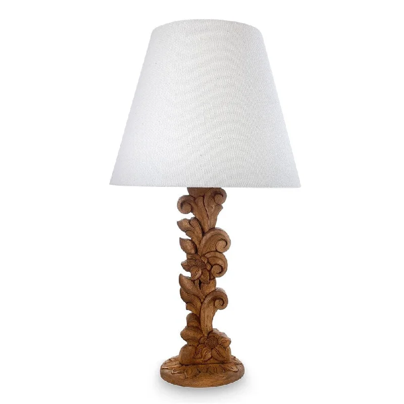 Wood Floor Lamp with Natural Grain for a Warm and Organic FeelWood Floor Lamp with Natural Grain for a Warm and Organic FeelHandmade Cedar Wood 'Floral Garland' Table Lamp (Mexico) - 14.25" x 25.5" Wood Floor Lamp with Natural Grain for a Warm and Organic FeelWood Floor Lamp with Natural Grain for a Warm and Organic FeelHandmade Cedar Wood 'Floral Garland' Table Lamp (Mexico) - 14.25" x 25.5"