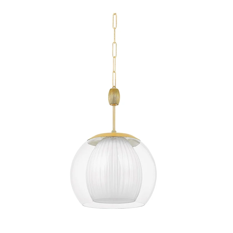 Indian - Themed Ceiling Lights with Intricate Filigree and Mirror WorkIndian - Themed Ceiling Lights with Intricate Filigree and Mirror WorkHudson Valley 7317 Clementon 1-lt 17" Pendant