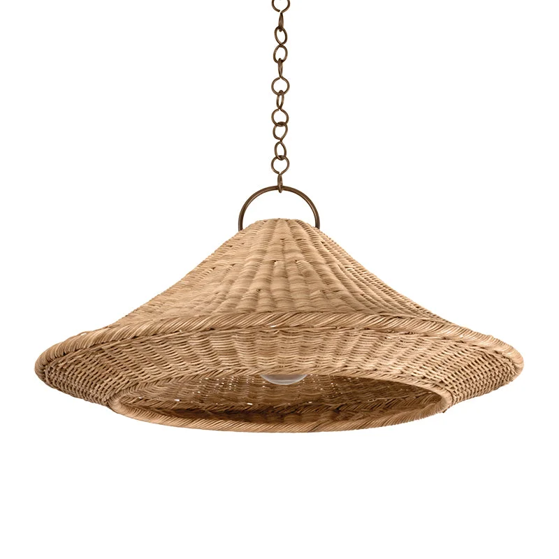 Scandinavian Style Ceiling Lights with Light Wood AccentsScandinavian Style Ceiling Lights with Light Wood AccentsHudson Valley 7432 Baychester 1-lt 32" Pendant