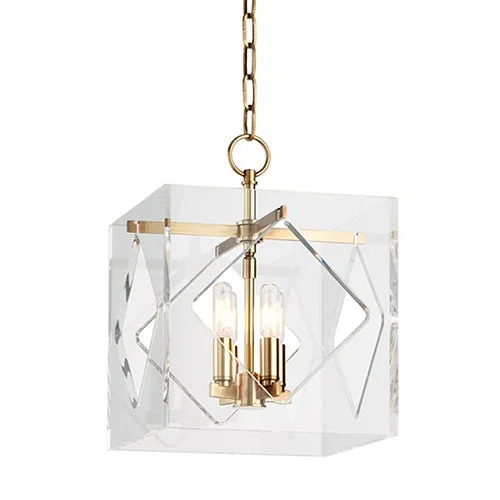 Scandinavian Style Ceiling Lights with Light Wood AccentsScandinavian Style Ceiling Lights with Light Wood AccentsHudson Valley 5912 Travis 4-lt Pendant