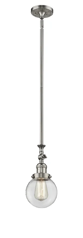 Industrial Style Ceiling Lights with Exposed Bulbs and Metal CagesIndustrial Style Ceiling Lights with Exposed Bulbs and Metal CagesOne Light Mini Pendant