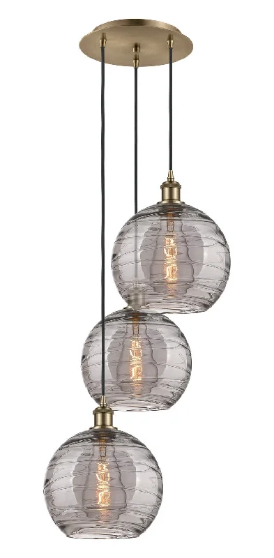 Chinese - Style Ceiling Lights with Red Lantern - Inspired DesignsChinese - Style Ceiling Lights with Red Lantern - Inspired DesignsInnovations Ballston 113B-3P-AB-G1213-10SM Pendant Light - Antique Brass