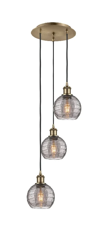 Mediterranean - Style Ceiling Lights with Terra - Cotta and Ceramic DetailsMediterranean - Style Ceiling Lights with Terra - Cotta and Ceramic DetailsInnovations Ballston 113B-3P-AB-G1213-6SM Pendant Light - Antique Brass