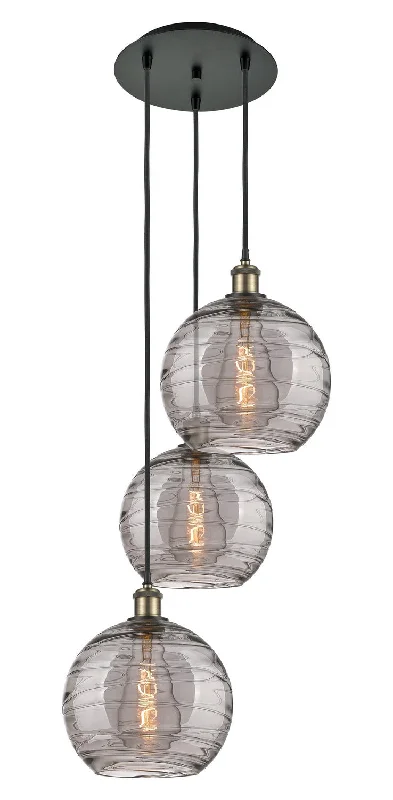 Contemporary Ceiling Lights with Unique, Abstract ShapesContemporary Ceiling Lights with Unique, Abstract ShapesInnovations Ballston 113B-3P-BAB-G1213-10SM Pendant Light - Black Antique Brass