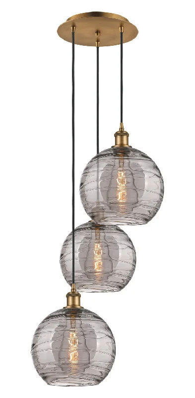 Scandinavian Style Ceiling Lights with Light Wood AccentsScandinavian Style Ceiling Lights with Light Wood AccentsInnovations Ballston 113B-3P-BB-G1213-10SM Pendant Light - Brushed Brass