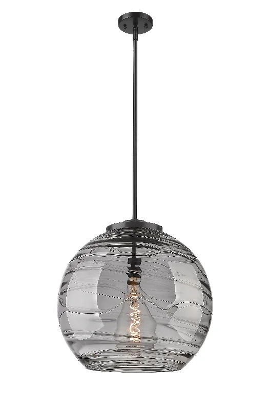 Tropical - Themed Ceiling Lights with Palm - Leaf Shapes and Rattan WrapsTropical - Themed Ceiling Lights with Palm - Leaf Shapes and Rattan WrapsInnovations Ballston 221-1S-BK-G1213-18SM Pendant Light - Matte Black
