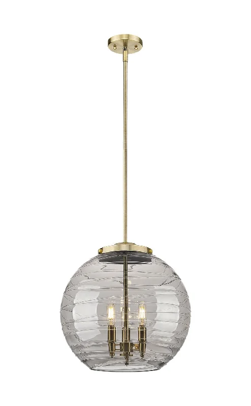 Scandinavian Style Ceiling Lights with Light Wood AccentsScandinavian Style Ceiling Lights with Light Wood AccentsInnovations Ballston 221-3S-AB-G1213-16SM Pendant Light - Antique Brass
