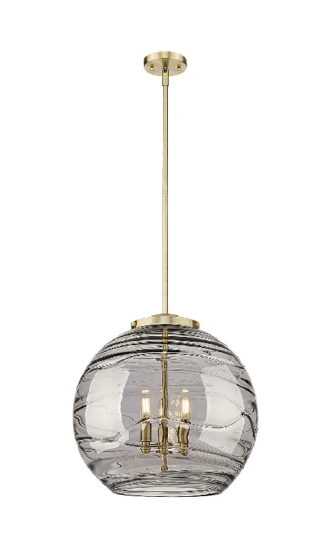 Scandinavian Style Ceiling Lights with Light Wood AccentsScandinavian Style Ceiling Lights with Light Wood AccentsInnovations Ballston 221-3S-AB-G1213-18SM Pendant Light - Antique Brass