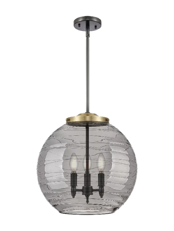 Glass Ceiling Lights with Frosted, Colored, or Etched GlassGlass Ceiling Lights with Frosted, Colored, or Etched GlassInnovations Ballston 221-3S-BAB-G1213-16SM Pendant Light - Black Antique Brass