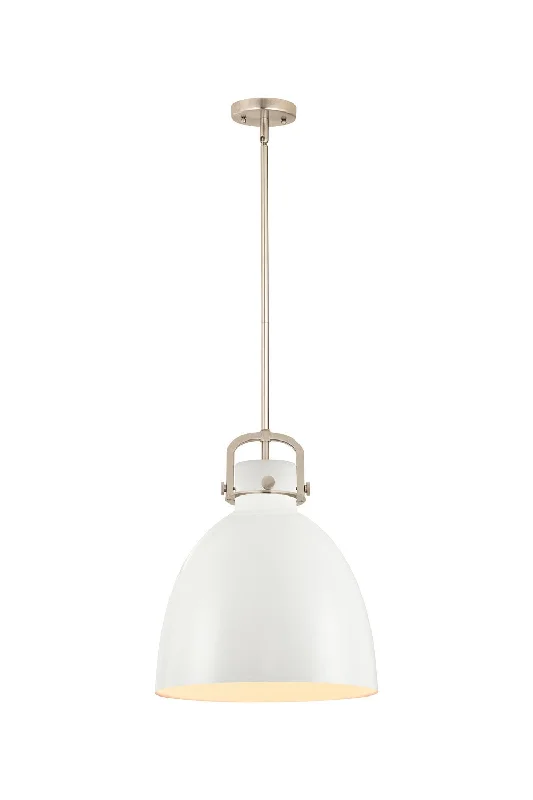 Scandinavian Style Ceiling Lights with Light Wood AccentsScandinavian Style Ceiling Lights with Light Wood AccentsInnovations Downtown Urban 410-1SL-SN-M412-14W Pendant Light - Satin Nickel
