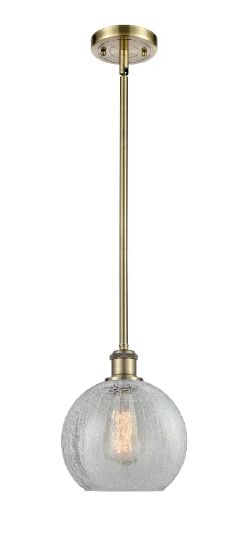 Gothic Ceiling Lights with Dark Metalwork and Pointed ArchesGothic Ceiling Lights with Dark Metalwork and Pointed ArchesInnovations Ballston 516-1S-AB-G125-8-LED Pendant Light - Antique Brass