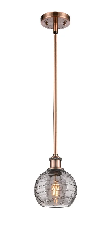 Rustic Ceiling Lights with Reclaimed Wood and Distressed FinishesRustic Ceiling Lights with Reclaimed Wood and Distressed FinishesInnovations Ballston 516-1S-AC-G1213-6SM Pendant Light - Antique Copper