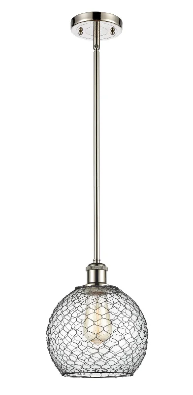Bohemian Ceiling Lights with Beads, Tassels, and Colorful GlassBohemian Ceiling Lights with Beads, Tassels, and Colorful GlassInnovations Ballston 516-1S-PN-G122-8CBK Pendant Light - Polished Nickel