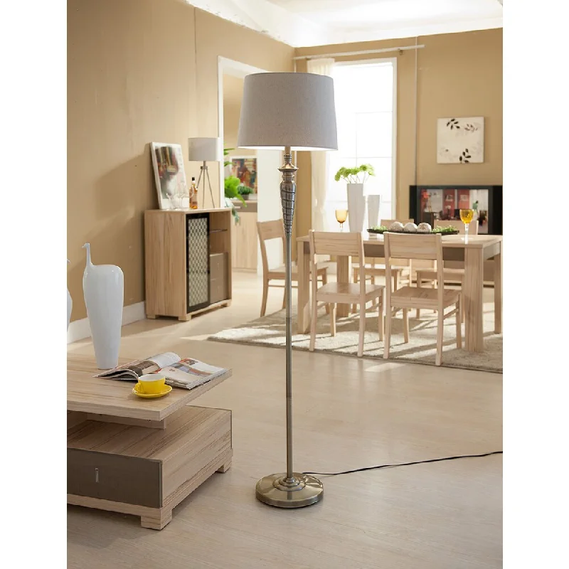 Victorian Style Floor Lamp for Traditional and Elegant InteriorsVictorian Style Floor Lamp for Traditional and Elegant InteriorsK&B Off-white Iron Antique-style Floor Lamp (15 x 15 x 63) Victorian Style Floor Lamp for Traditional and Elegant InteriorsVictorian Style Floor Lamp for Traditional and Elegant InteriorsK&B Off-white Iron Antique-style Floor Lamp (15 x 15 x 63)