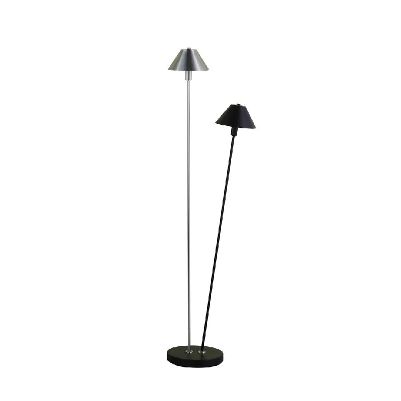 Industrial Style Floor Lamp with Exposed Bulbs for Loft ApartmentsIndustrial Style Floor Lamp with Exposed Bulbs for Loft ApartmentsLed Double Brushed Nickel Floor Lamp,Easy installation