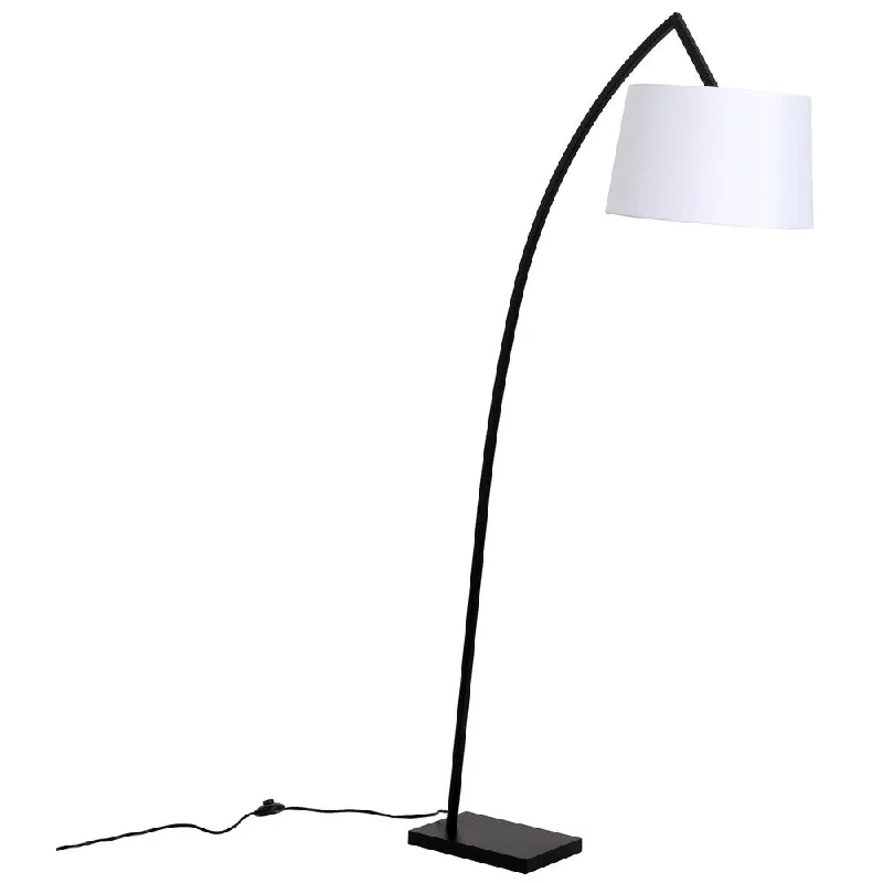 Marble Base Floor Lamp for a Touch of LuxuryMarble Base Floor Lamp for a Touch of LuxuryLEDPAX Leola Perched Hanging Floor Lamp with Rectangular Base & White Lampshade - Black, E26 Base