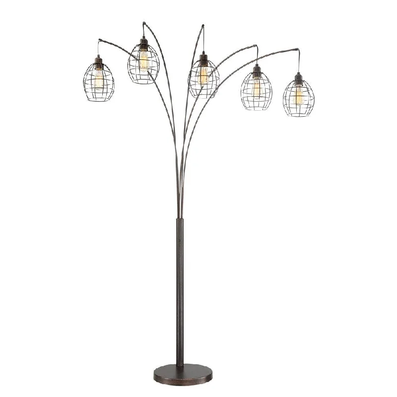 Metal Floor Lamp with a Matte Black Finish for a Sleek LookMetal Floor Lamp with a Matte Black Finish for a Sleek LookLite Source 5-Light Kaden Arch Lamp Metal Floor Lamp with a Matte Black Finish for a Sleek LookMetal Floor Lamp with a Matte Black Finish for a Sleek LookLite Source 5-Light Kaden Arch Lamp