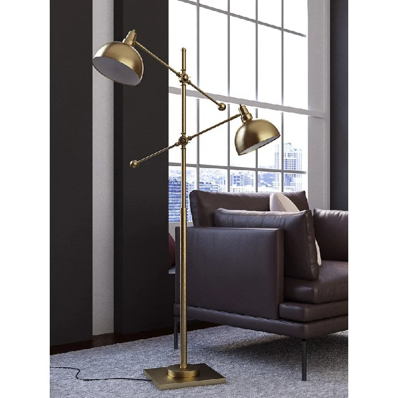 Way Switch Floor Lamp for Multiple Light Intensity Levels Way Switch Floor Lamp for Multiple Light Intensity LevelsLite Source Cupola 2-light Floor Lamp - Gold Way Switch Floor Lamp for Multiple Light Intensity Levels Way Switch Floor Lamp for Multiple Light Intensity LevelsLite Source Cupola 2-light Floor Lamp - Gold