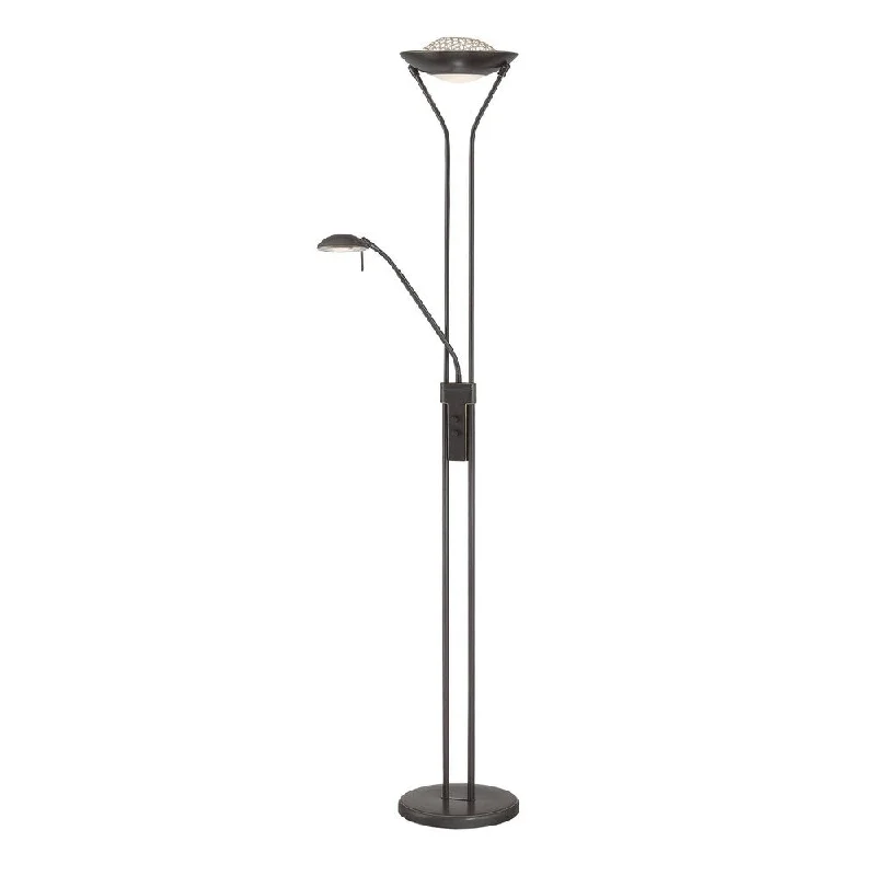 Dimmable Floor Lamp for Adjustable Lighting AmbianceDimmable Floor Lamp for Adjustable Lighting AmbianceLite Source Duality Fluorescent Torchiere/Reading Lamp, Dark Bronze Dimmable Floor Lamp for Adjustable Lighting AmbianceDimmable Floor Lamp for Adjustable Lighting AmbianceLite Source Duality Fluorescent Torchiere/Reading Lamp, Dark Bronze