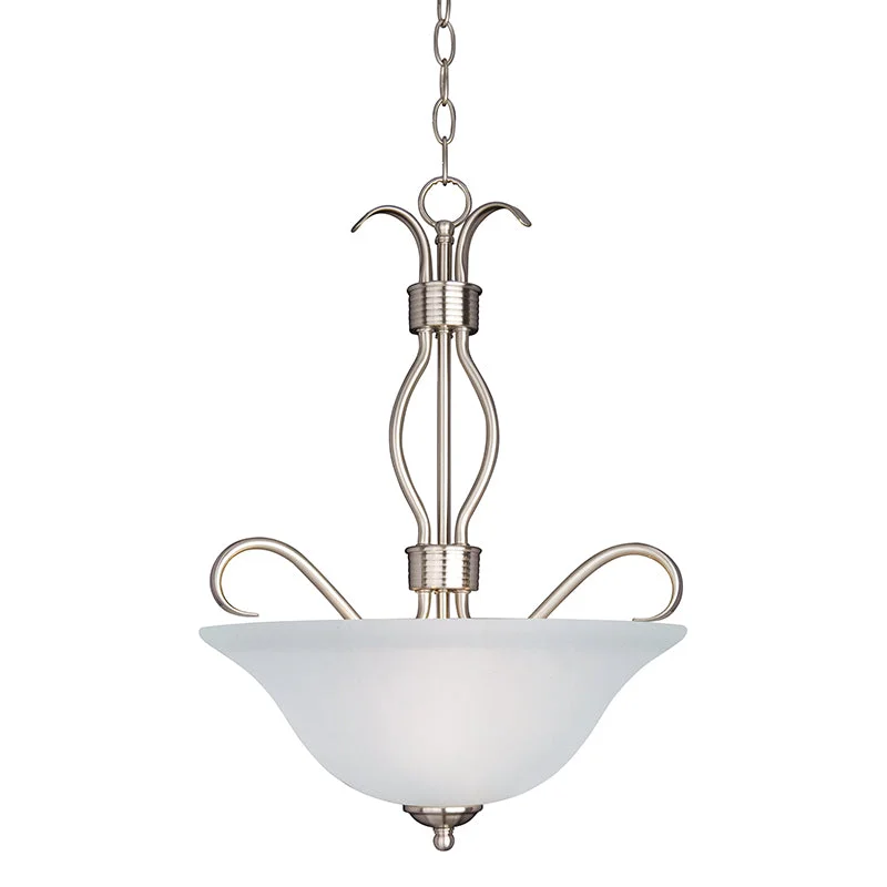Art Nouveau Ceiling Lights with Organic, Flowing ShapesArt Nouveau Ceiling Lights with Organic, Flowing ShapesMaxim 10121 Basix 3-lt 17" Entry Foyer Pendant