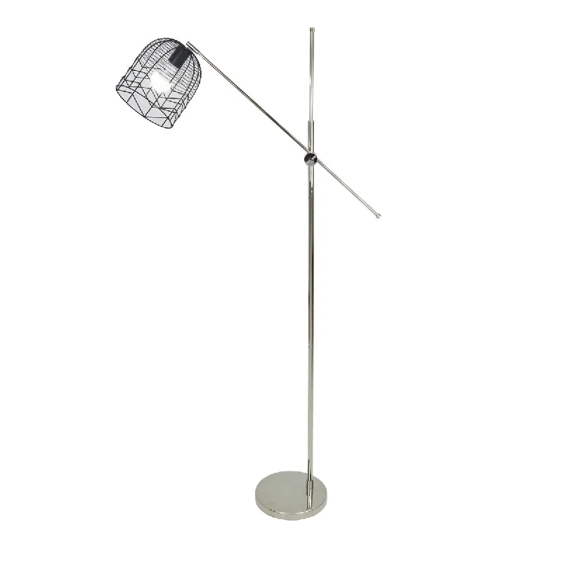 Rustic Farmhouse Style Floor Lamp for Cozy BedroomsRustic Farmhouse Style Floor Lamp for Cozy BedroomsMetal 58" Floor Lamp W/Cage Shade, Silver Rustic Farmhouse Style Floor Lamp for Cozy BedroomsRustic Farmhouse Style Floor Lamp for Cozy BedroomsMetal 58" Floor Lamp W/Cage Shade, Silver