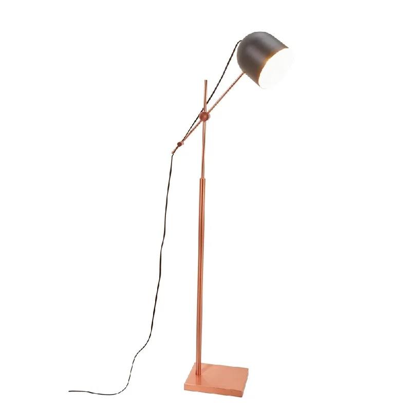 Fabric Floor Lamp with a Linen Shade for a Relaxed AestheticFabric Floor Lamp with a Linen Shade for a Relaxed AestheticMetal 61" Floor Lamp, Gold/Black