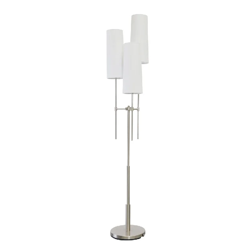 Marble Base Floor Lamp for a Touch of LuxuryMarble Base Floor Lamp for a Touch of LuxuryMetal 68" Floor Lamp With 3 Lights, Silver - Kd - Nickel