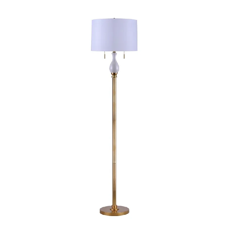 USB Charging Port Floor Lamp for Convenient Device ChargingUSB Charging Port Floor Lamp for Convenient Device ChargingMetal Floor Lamp , Gold, 64"