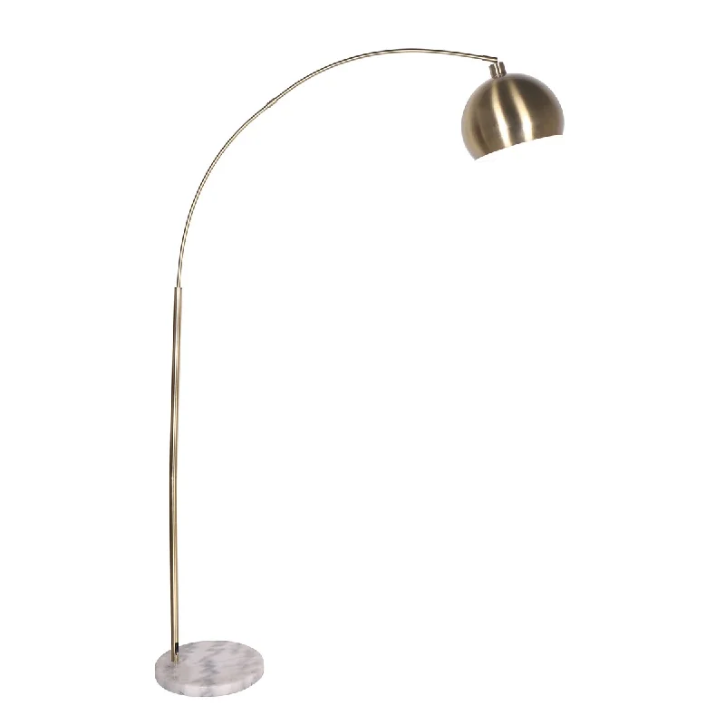 Bohemian Inspired Floor Lamp for Eclectic Home DecorBohemian Inspired Floor Lamp for Eclectic Home DecorMetal, marble 77" Dome Shade Floor Lamp, Gold-kd 77.0"H - 14.5" x 43.5" x 77.0" Bohemian Inspired Floor Lamp for Eclectic Home DecorBohemian Inspired Floor Lamp for Eclectic Home DecorMetal, marble 77" Dome Shade Floor Lamp, Gold-kd 77.0"H - 14.5" x 43.5" x 77.0"