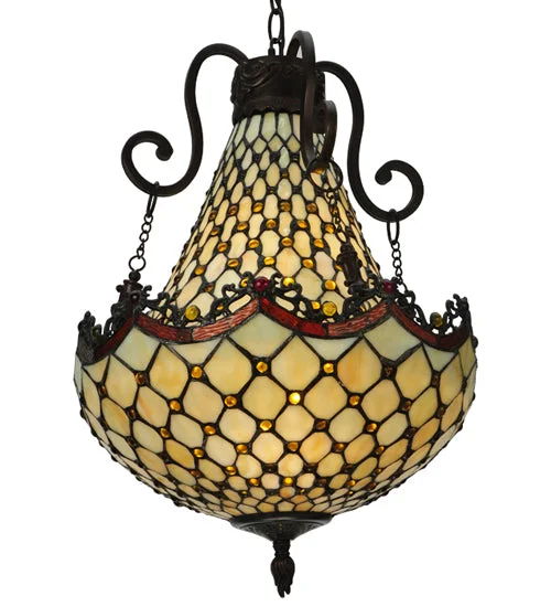 Rustic Ceiling Lights with Reclaimed Wood and Distressed FinishesRustic Ceiling Lights with Reclaimed Wood and Distressed FinishesMeyda Lighting 124833 16"W Jeweled Katherine Pendant
