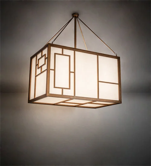Contemporary Ceiling Lights with Unique, Abstract ShapesContemporary Ceiling Lights with Unique, Abstract ShapesMeyda Lighting 215791 60" Long Kofu Oblong Pendant