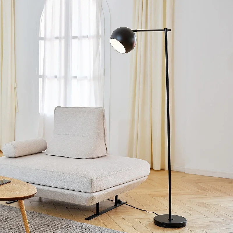 Smart Floor Lamp with Voice Control and Bluetooth ConnectivitySmart Floor Lamp with Voice Control and Bluetooth ConnectivityMolly 60" Matte Black Floor Lamp - one size